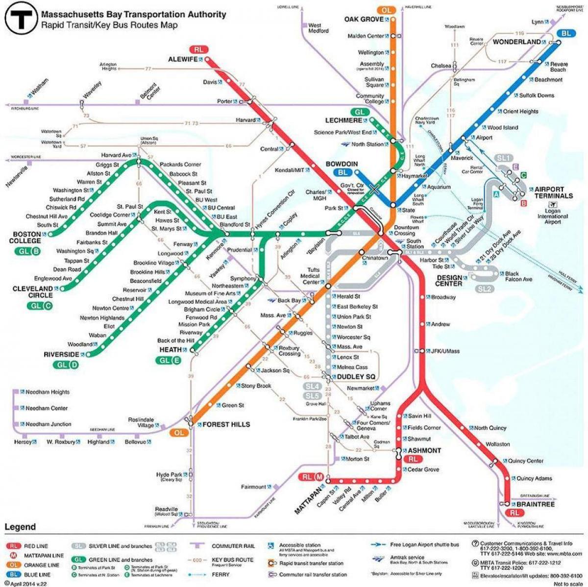 خريطة MBTA