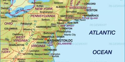 بوسطن في الولايات المتحدة خريطة