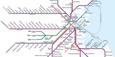 بوسطن محطة قطار خريطة