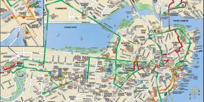 بوسطن عربة جولات خريطة