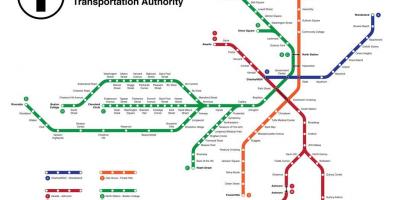 مترو أنفاق بوسطن خريطة