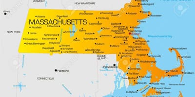 Massachuset خريطة